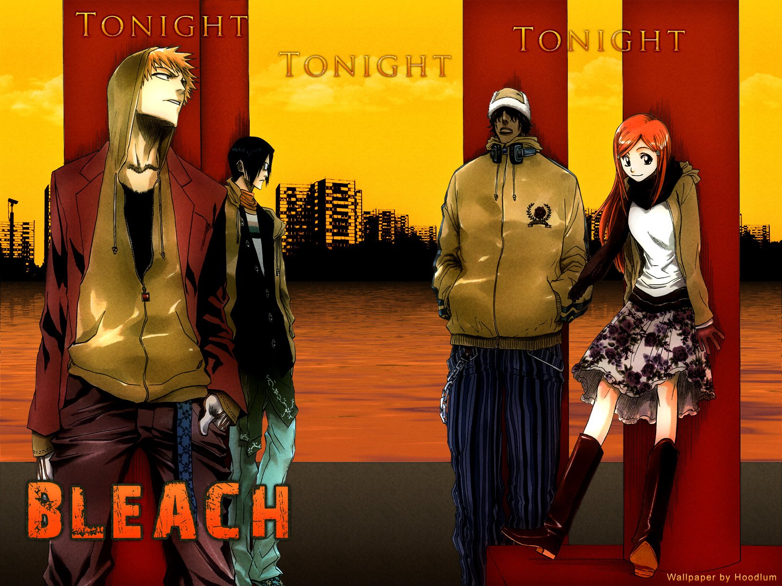 Download Orihime Inoue Yasutora Sado Uryu Ishida Ichigo Kurosaki Anime Bleach Wallpaper
