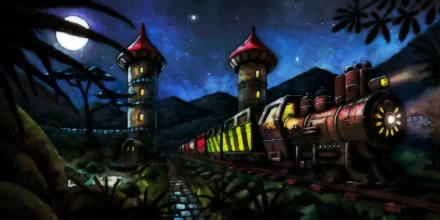 artistic train HD Desktop Wallpaper | Background Image
