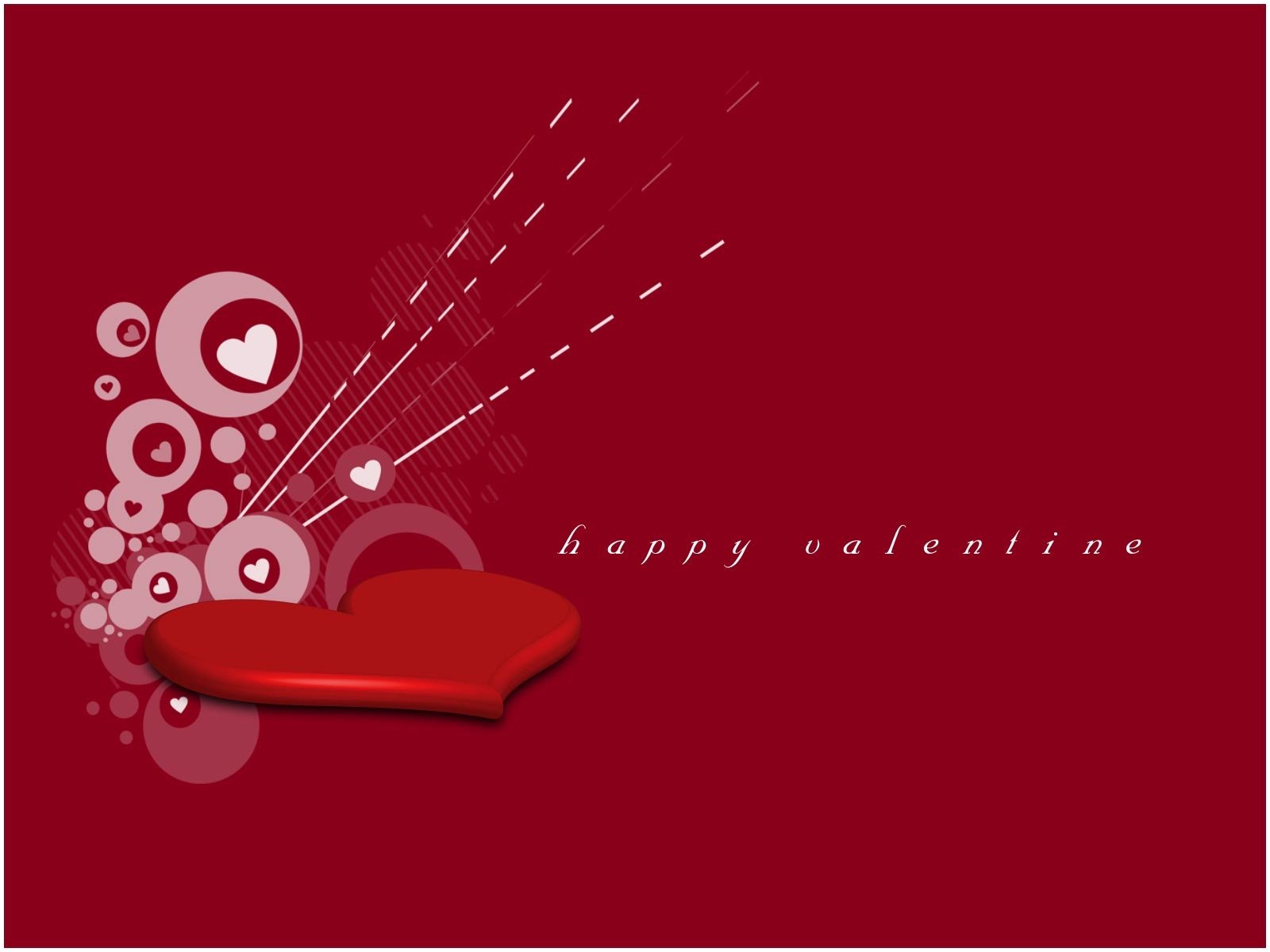 A vibrant HD desktop wallpaper featuring a bold red background, playful hearts, and a heartfelt happy valentine message, capturing the essence of love and artistry.