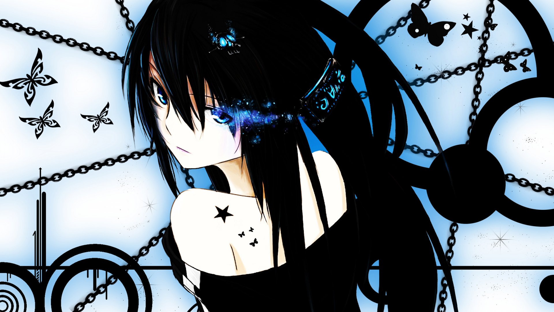 Black Rock Shooter Full HD Wallpaper and Background Image | 2560x1440 ...