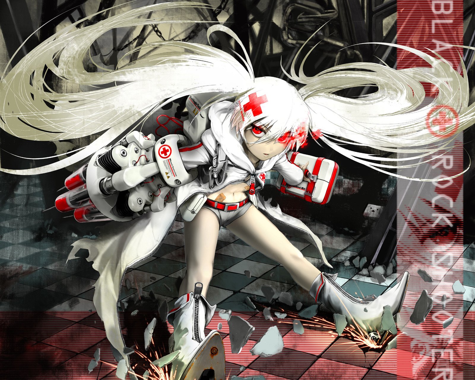 Download White Rock Shooter Anime Black Rock Shooter Wallpaper