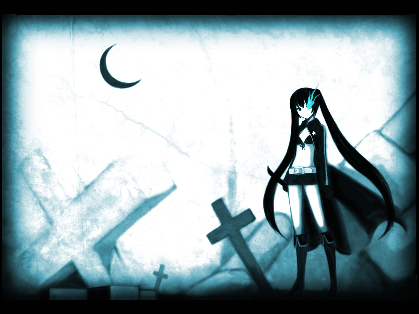 Download Anime Black Rock Shooter Wallpaper