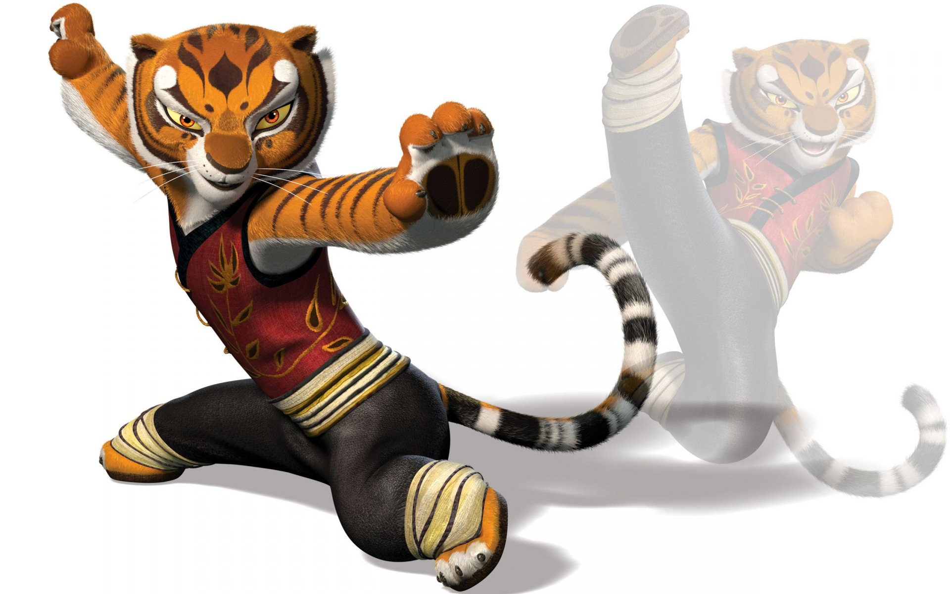 HD Wallpaper: Tigress From Kung Fu Panda In Action