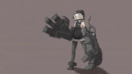 Strength (Black Rock Shooter) Anime Black Rock Shooter HD Desktop Wallpaper | Background Image