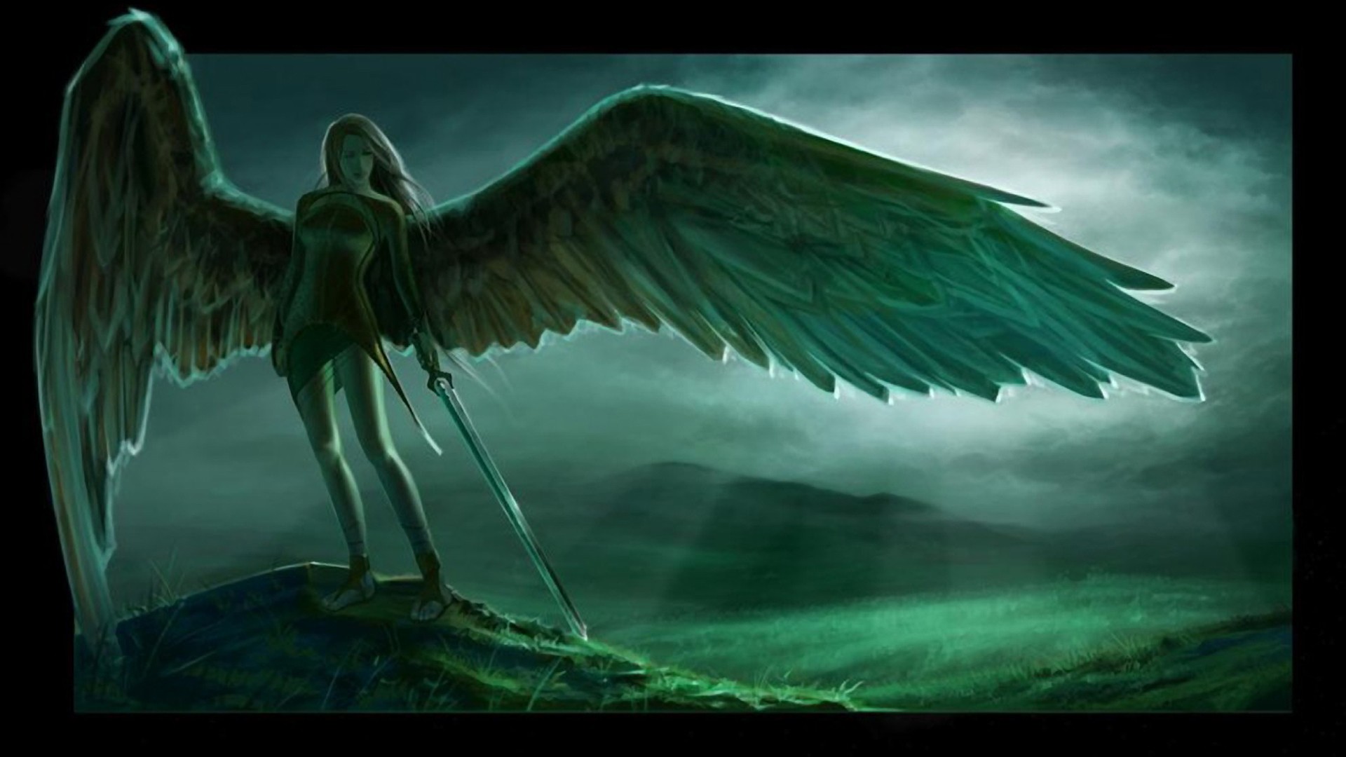 Fantasy Angel Warrior HD Wallpaper | Background Image | 1920x1080