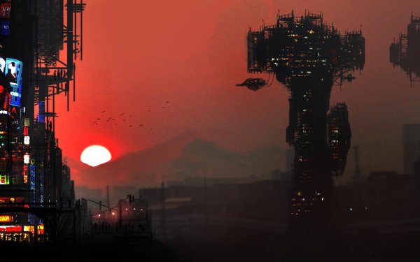 Sci Fi City HD Wallpaper | Background Image