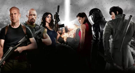Bruce Willis Dwayne Johnson cast G.I. Joe movie G.I. Joe: The Rise of Cobra HD Desktop Wallpaper | Background Image