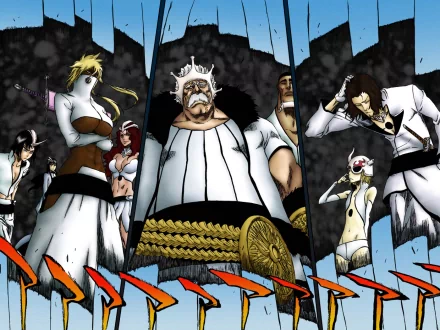 Coyote Starrk Baraggan Louisenbairn Tier Halibel Anime Bleach HD Desktop Wallpaper | Background Image