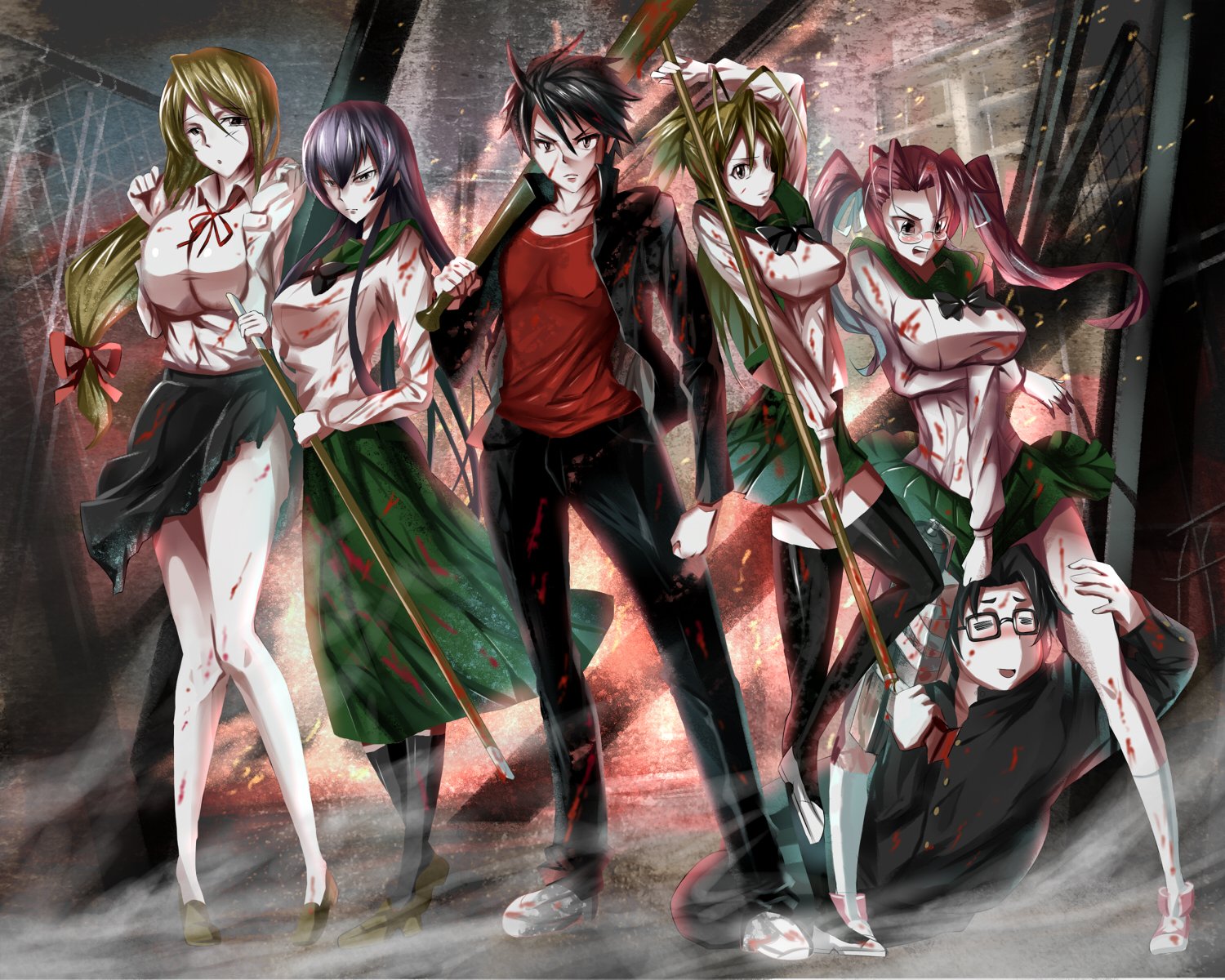 манга по high school of the dead фото 84