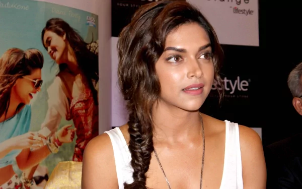 HD desktop wallpaper featuring Celebrity Deepika Padukone, highlighting her natural beauty with a casual yet elegant style, setting a serene and elegant background for your desktop.