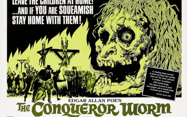 Movie The Conqueror Worm Horror Creepy Spooky Scary Halloween HD Wallpaper | Background Image