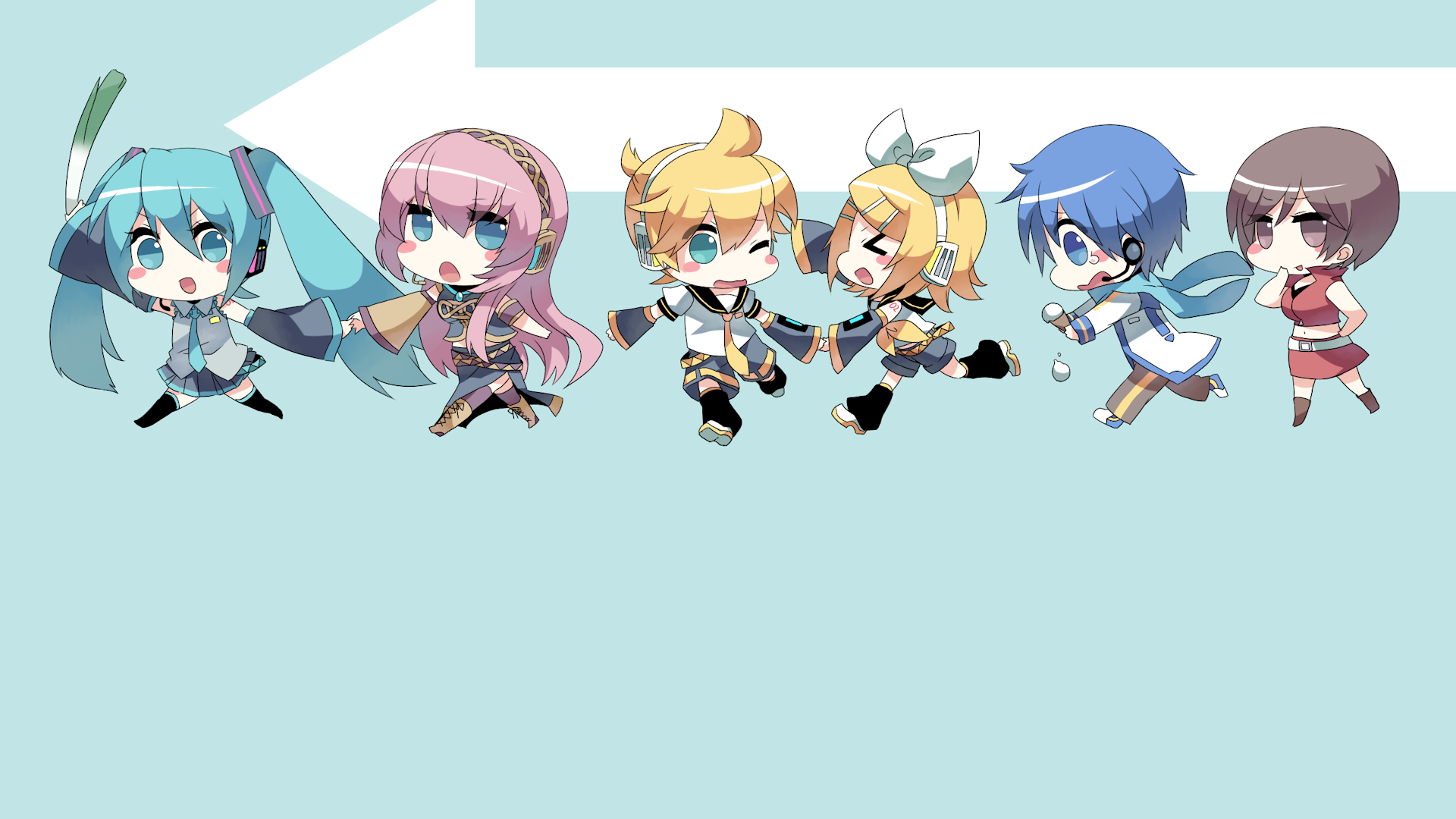 Vocaloid Chibi Hd Wallpaper