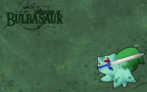 Video Game Crossover Bulbasaur The Legend of Zelda Link HD Wallpaper | Background Image