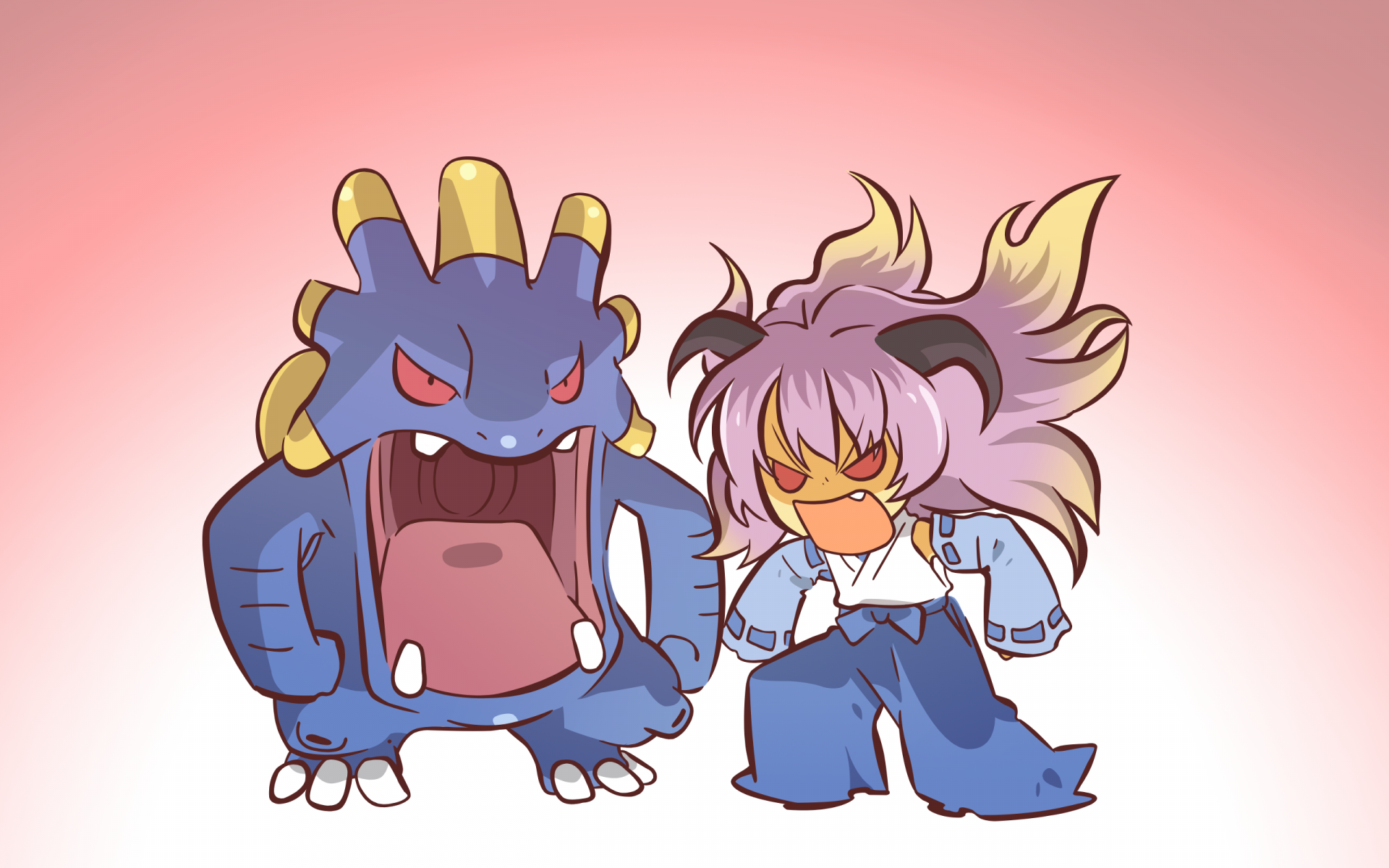 Download Exploud (Pokémon) Video Game Pokemon Cartoon Illustration HD Wallpaper