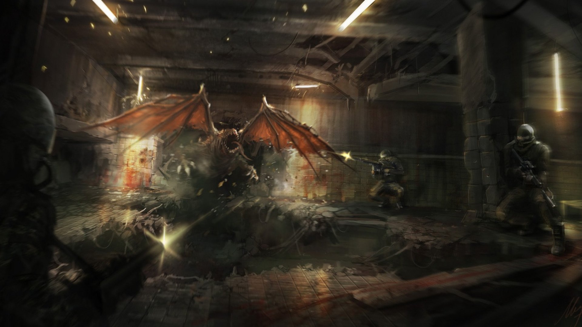 Download Sci Fi Creature HD Wallpaper by Igor Vitkovskiy