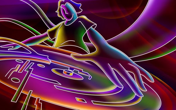 Artistic Neon DJ Colors Colorful HD Wallpaper | Background Image