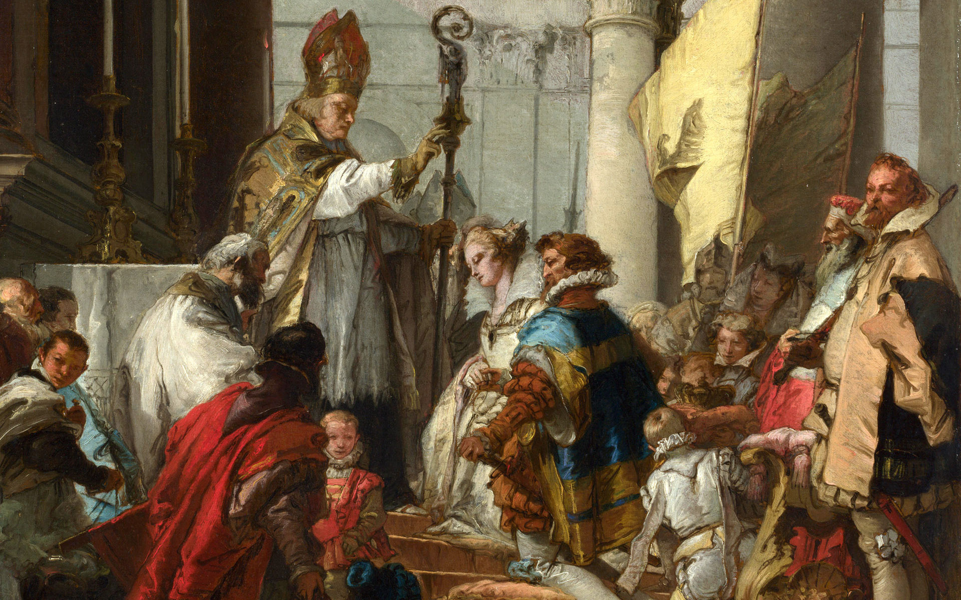 Marriage of the Emperor Frederick Barbarossa to Beatrice of Burgundy by Giovanni Battista Tiepolo