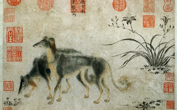 saluki dog Animal artistic HD Desktop Wallpaper | Background Image