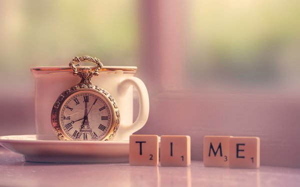 Man Made Watch Word Number Coffee Tea Cup Still Life Macro HD Wallpaper | Background Image