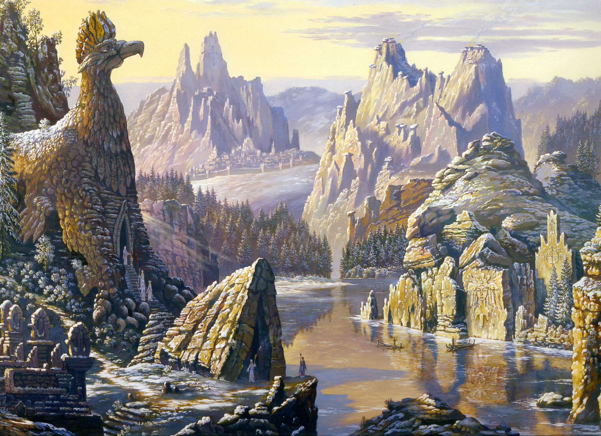 Fantasy Landscape HD Wallpaper by Vsevolod Ivanov