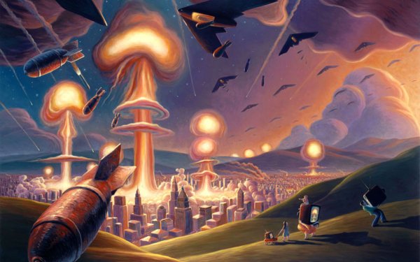 Sci Fi Apocalyptic Invasion Battle Destruction Bomb City Airplane HD Wallpaper | Background Image