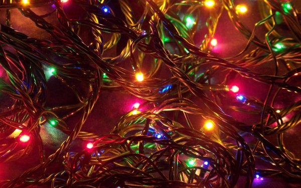 Holiday Christmas Christmas Lights HD Wallpaper | Background Image