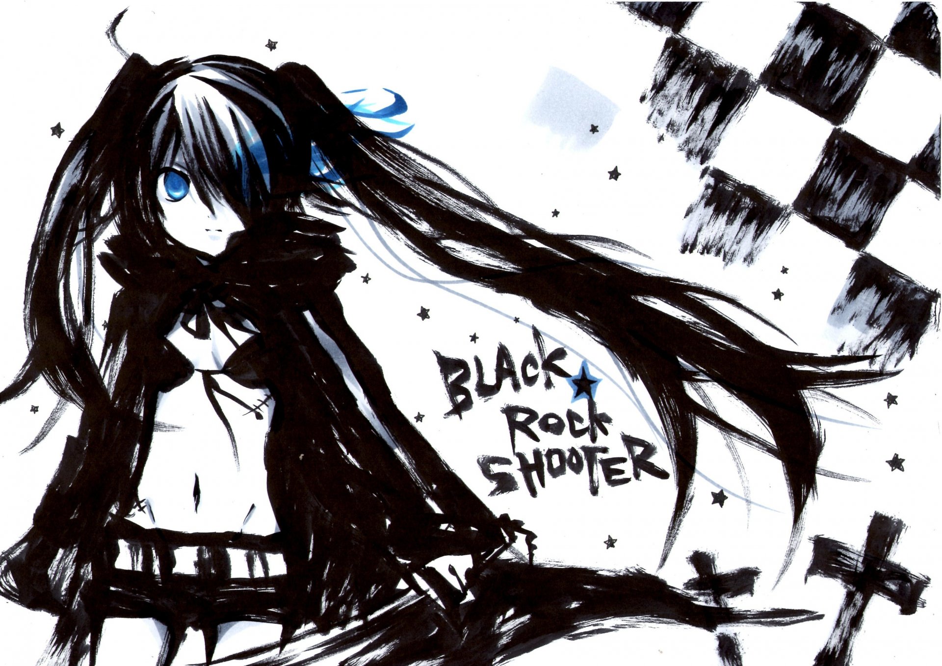 Hd Wallpaper Of Black Rock Shooter Dynamic Anime Art 5964