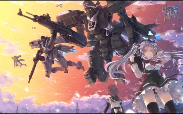 Anime Original Mecha Robot Weapon Gun HD Wallpaper | Background Image