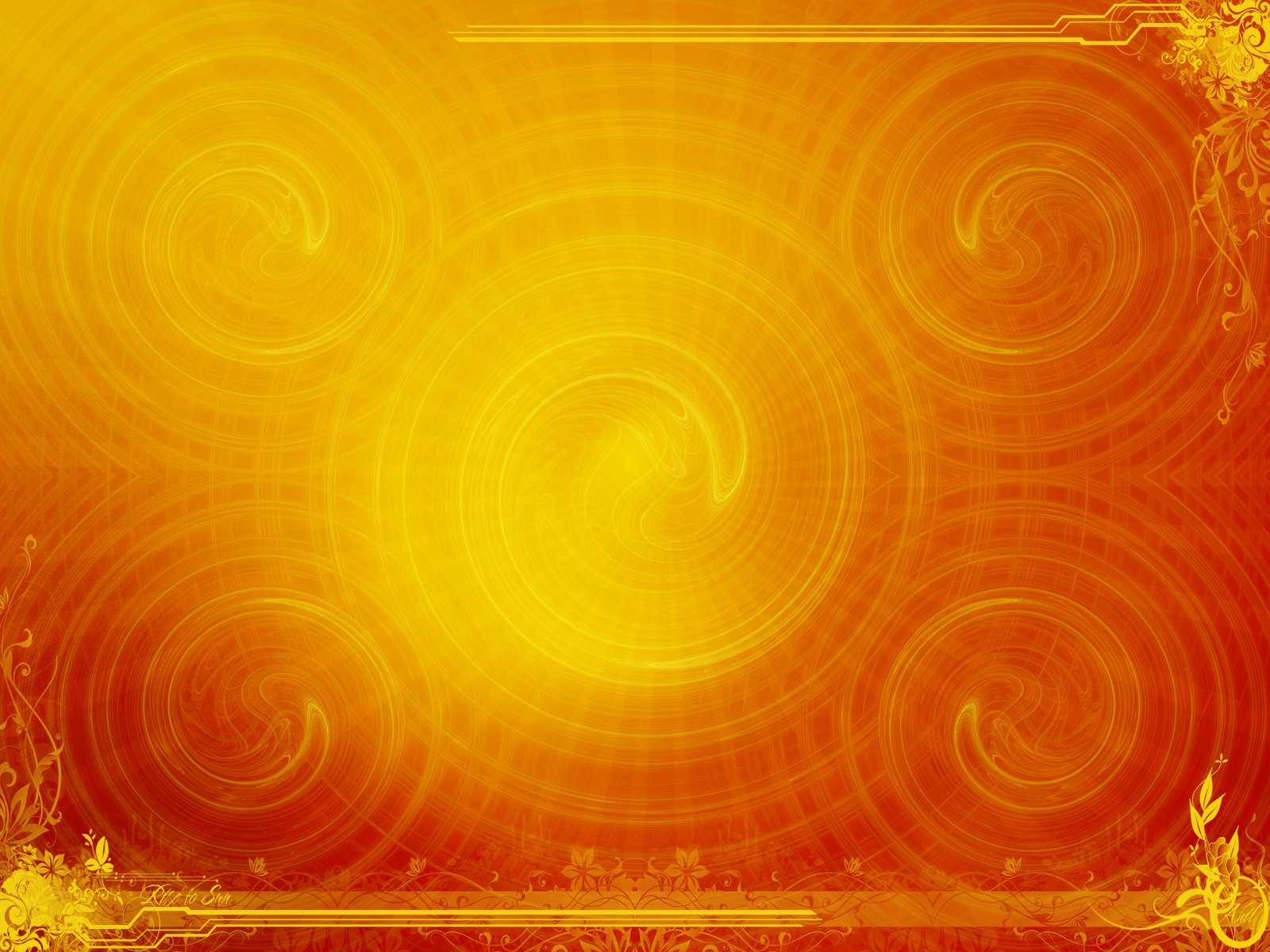 Download Yellow Abstract Swirl Wallpaper