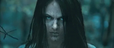 HD PC desktop wallpaper: close-up of a pale, fierce woman with wet dark hair, dirt and blood on her face, staring with an intense, vengeful glare — I Spit on Your Grave (movie).