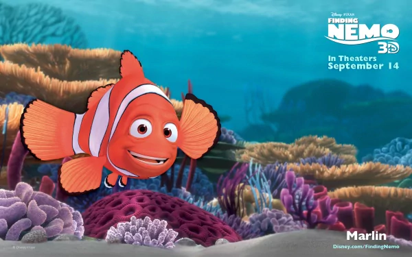 Marlin (Finding Nemo) clownfish fish movie Finding Nemo HD Desktop Wallpaper | Background Image