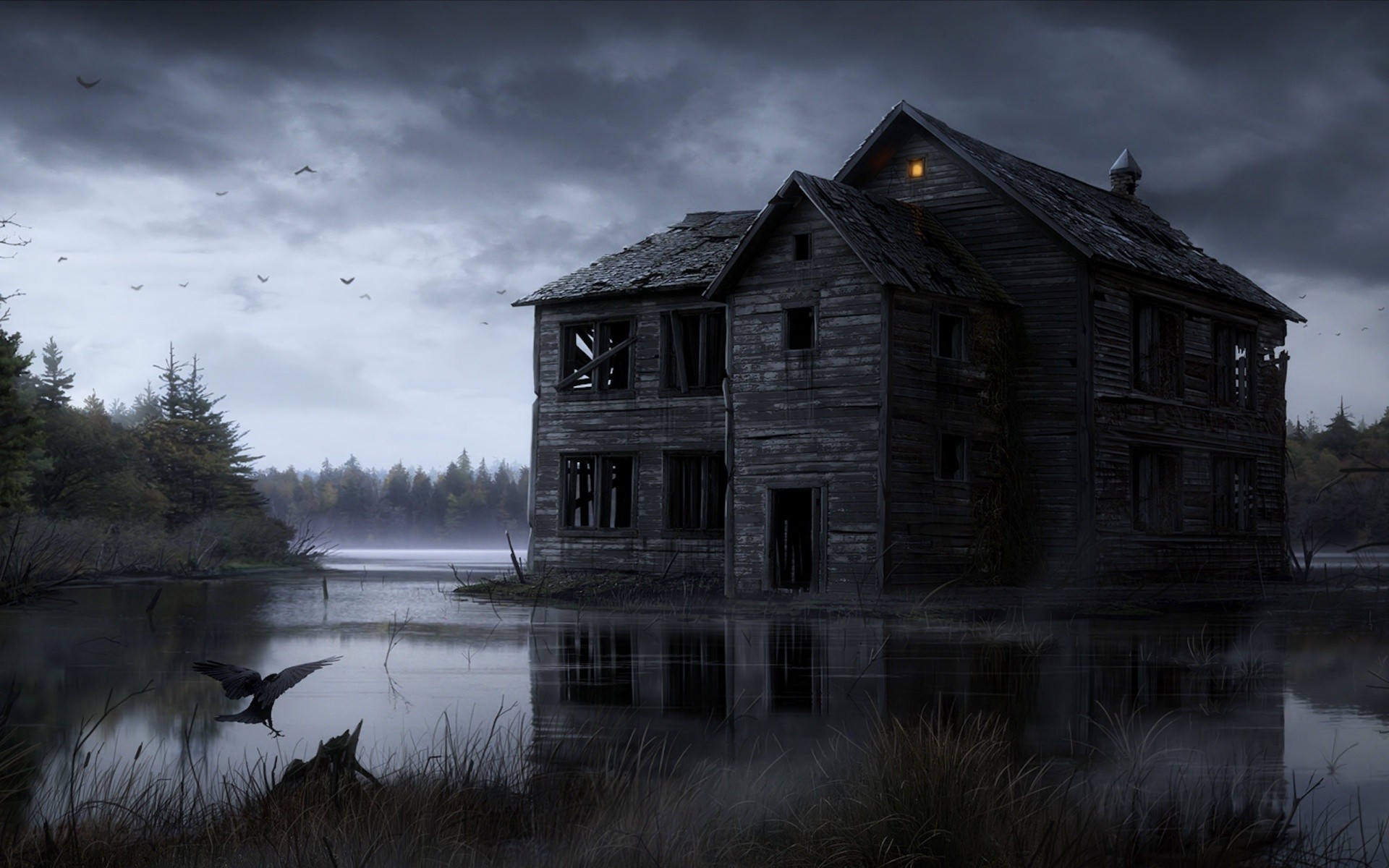 Dark House HD Wallpaper | Background Image