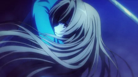 A captivating HD desktop wallpaper featuring a character from the anime Oda Nobuna no Yabou, showcasing dynamic motion and striking visual elements.
