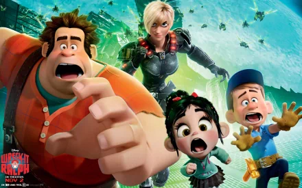 Vanellope von Schweetz Cy-Bugs (Wreck-It Ralph) Sergeant Calhoun Ralph (Wreck-It Ralph) movie Wreck-It Ralph HD Desktop Wallpaper | Background Image