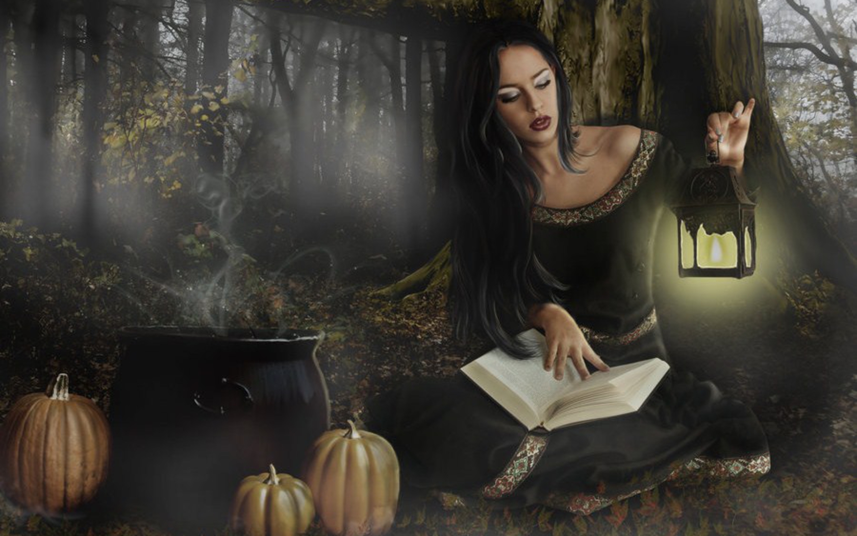 Fantasy - Women  Woman Book Wallpaper