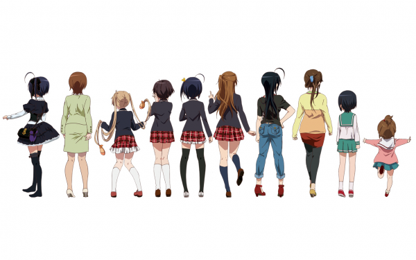 Anime Chūnibyō Demo Koi ga Shitai! Love Chunibyo & Other Delusions Skirt Thigh Highs Socks Dress Jeans Rikka Takanashi Fondo de pantalla HD | Fondo de Escritorio
