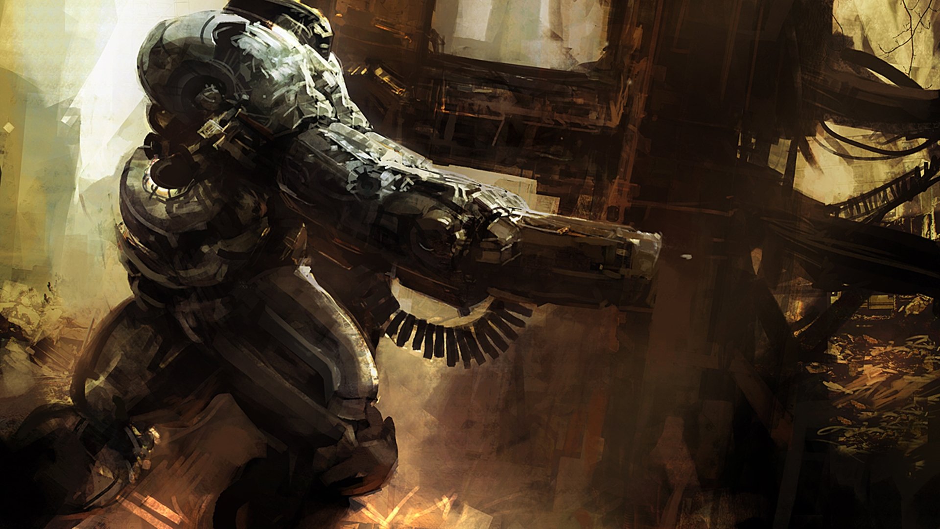 Download Sci Fi Robot HD Wallpaper