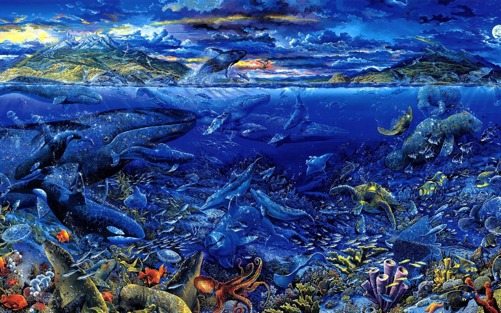 Artistic Ocean Wallpaper