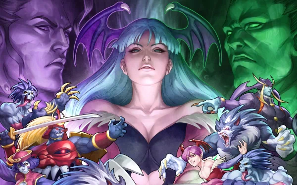 Darkstalker resurrection video game Darkstalkers HD Desktop Wallpaper | Background Image