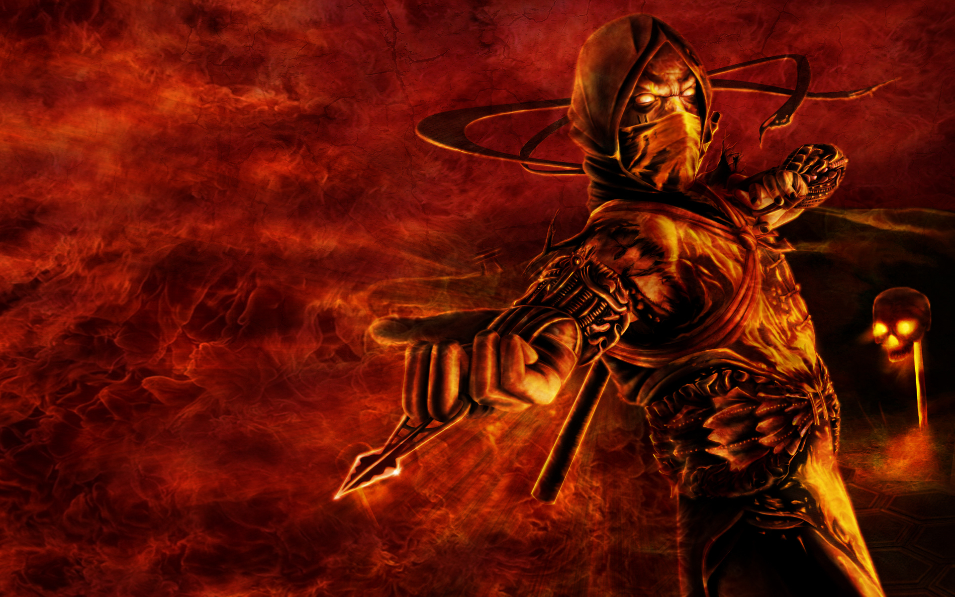 Character from Mortal Kombat Scorpion Wallpaper 4k HD ID:4339