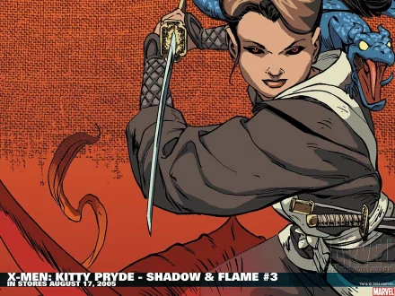 Lockheed (Marvel Comics) Kitty Pryde Comic X-Men HD Desktop Wallpaper | Background Image