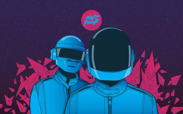 music Daft Punk electronic music robot illustration HD Desktop Wallpaper | Background Image
