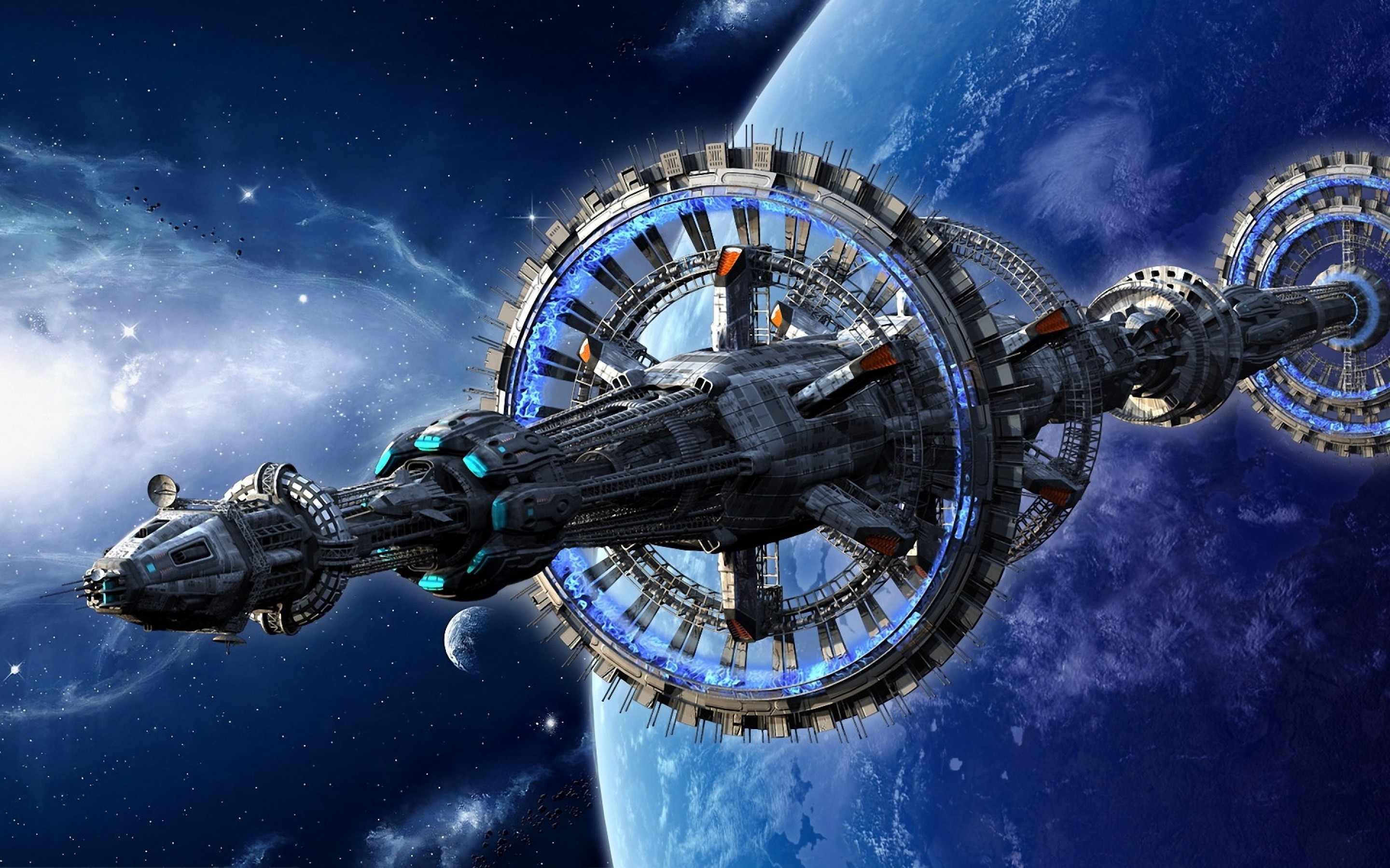 Space Station HD Wallpaper | Background Image | 2880x1800 | ID ...