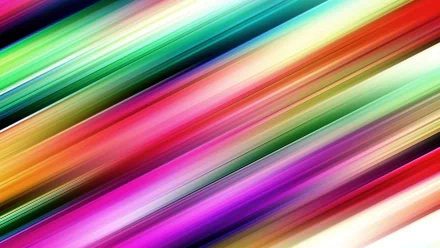 HD desktop wallpaper featuring vibrant, diagonal lines in a spectrum of colors, creating an artistic and dynamic background.
