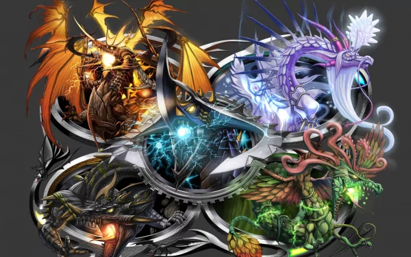 video game the eye of judgement dragon fantasy mythical creature HD Desktop Wallpaper | Background Image