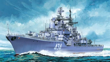 Admiral Ushakov (434) destroyer military Russian Navy HD Desktop Wallpaper | Background Image