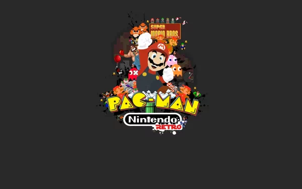 video game Nintendo Pac-Man retro gaming characters HD Desktop Wallpaper | Background Image
