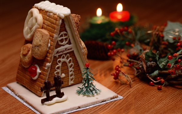 Día festivo Navidad Galleta Gingerbread Fondo de pantalla HD | Fondo de Escritorio