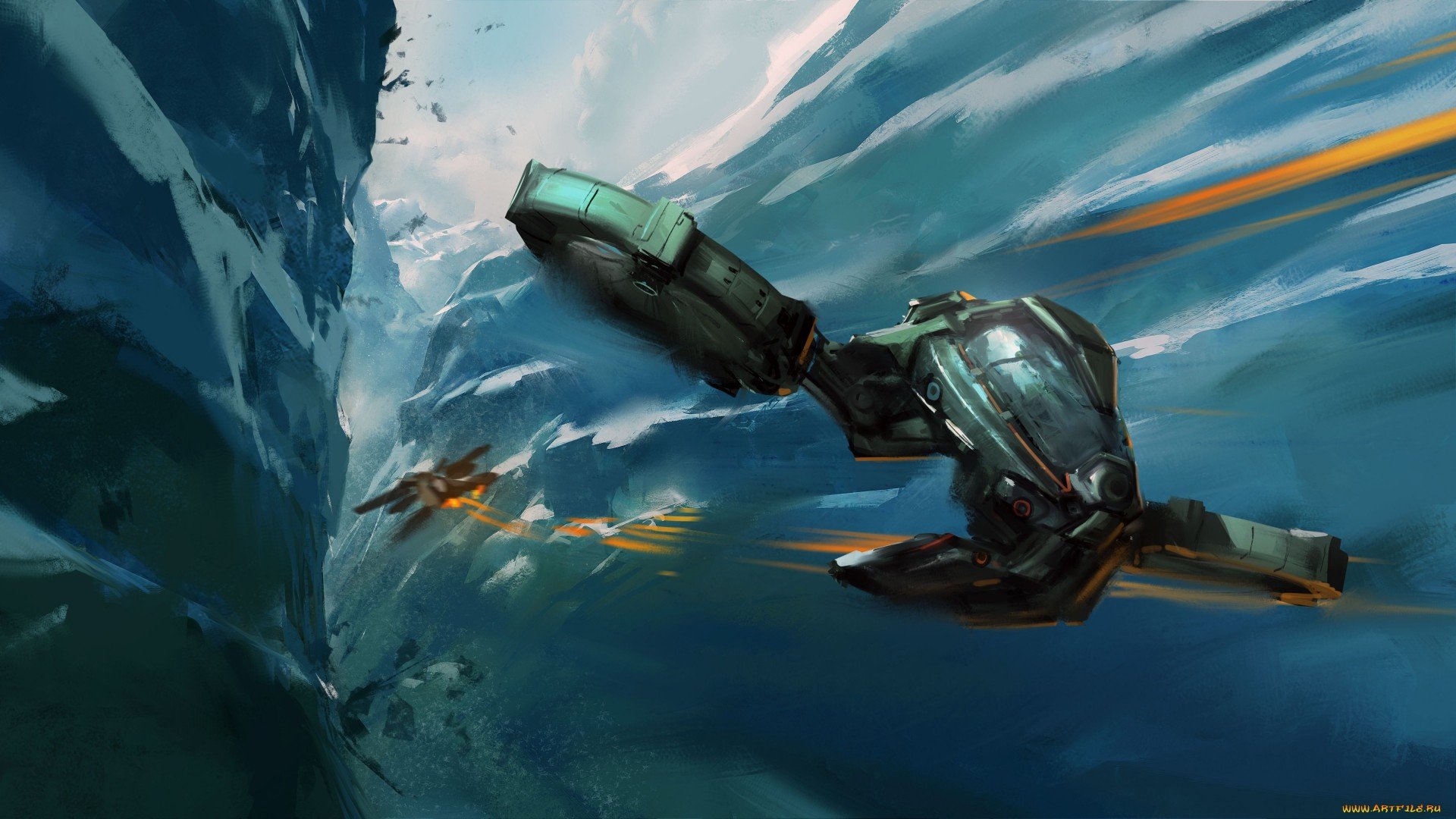 Download Sci Fi Spaceship HD Wallpaper