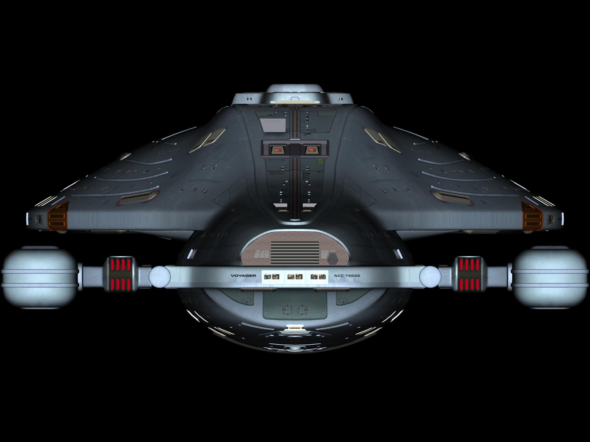Star Trek Sci-Fi HD Wallpaper: Galactic Starship Front View | 2560x1920 ...